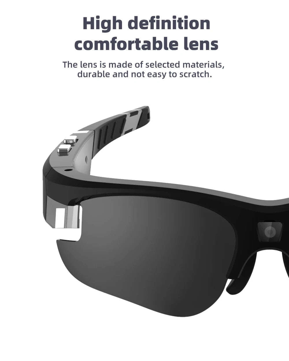 Outdoor FPV Camera Sunglasses with 1080P Action Recording-VG32