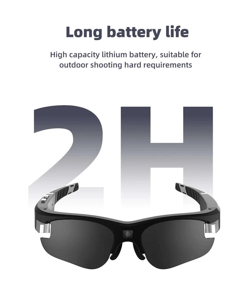 Outdoor FPV Camera Sunglasses with 1080P Action Recording-VG32