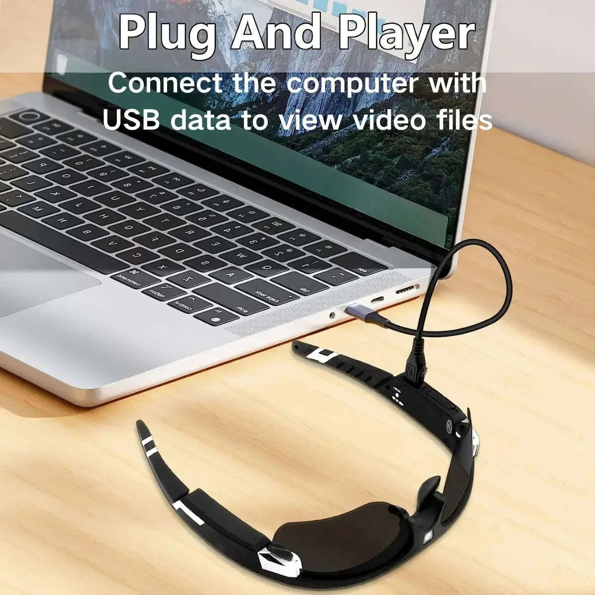 Outdoor FPV Camera Sunglasses with 1080P Action Recording-VG32