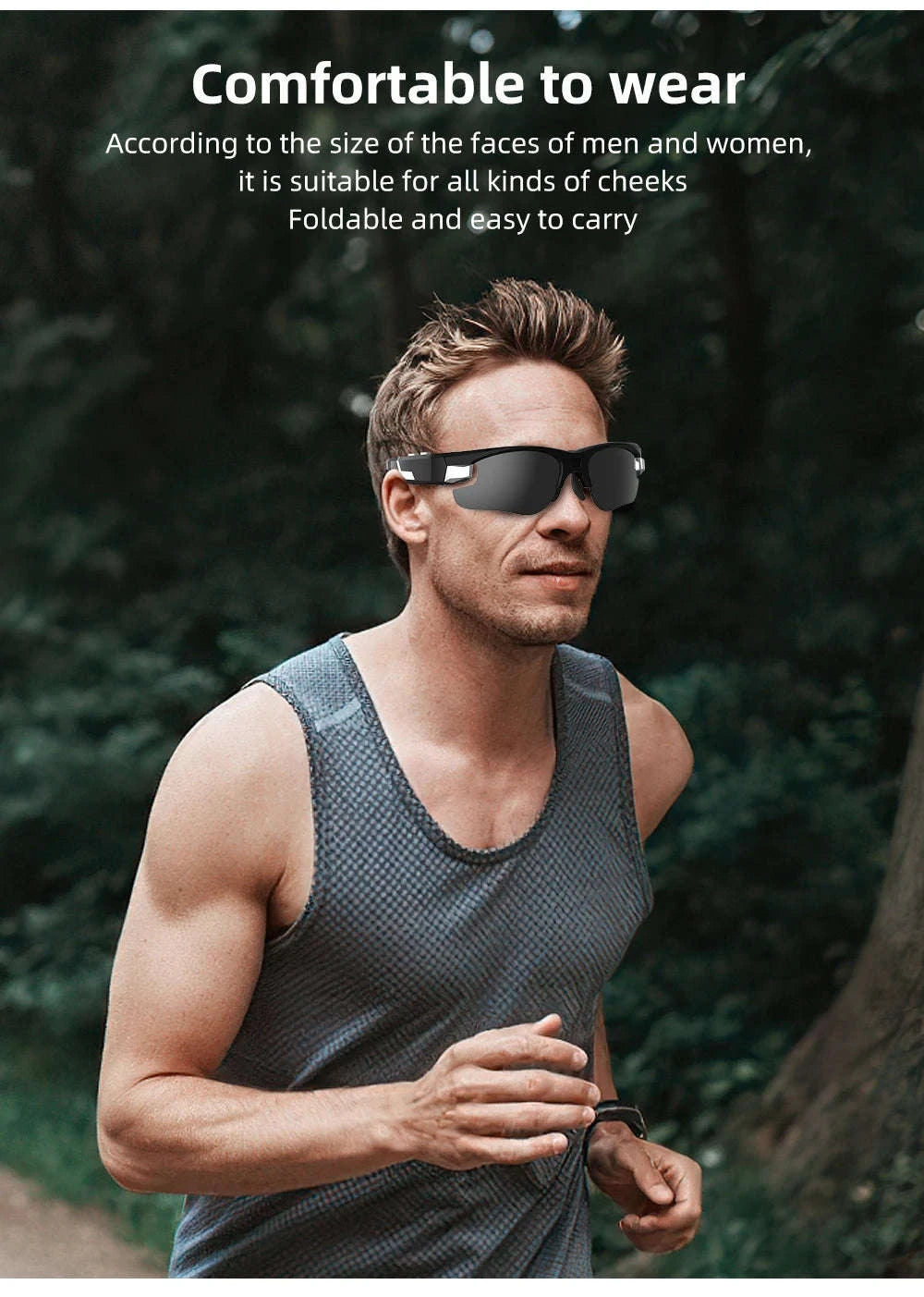 Outdoor FPV Camera Sunglasses with 1080P Action Recording-VG32