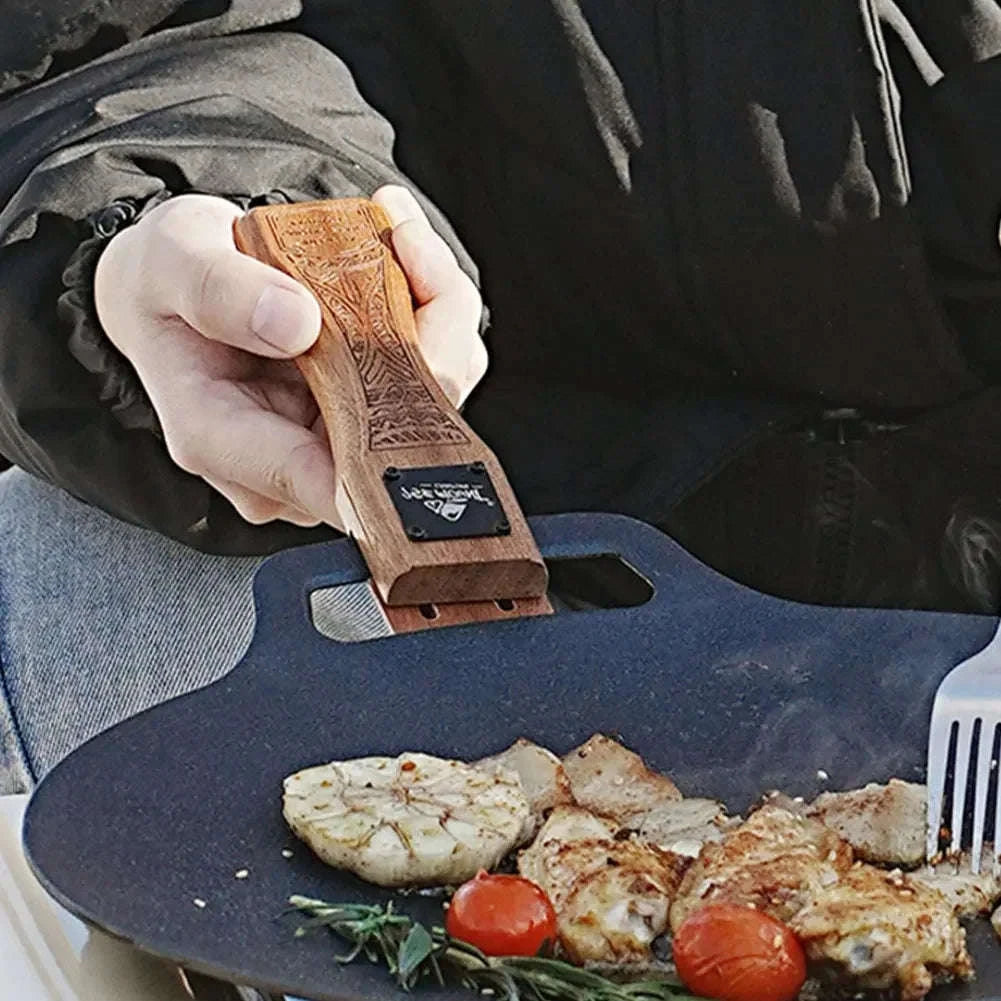 Outdoor Grill Pan Handle Adjustable Insulated Clip-1Pc