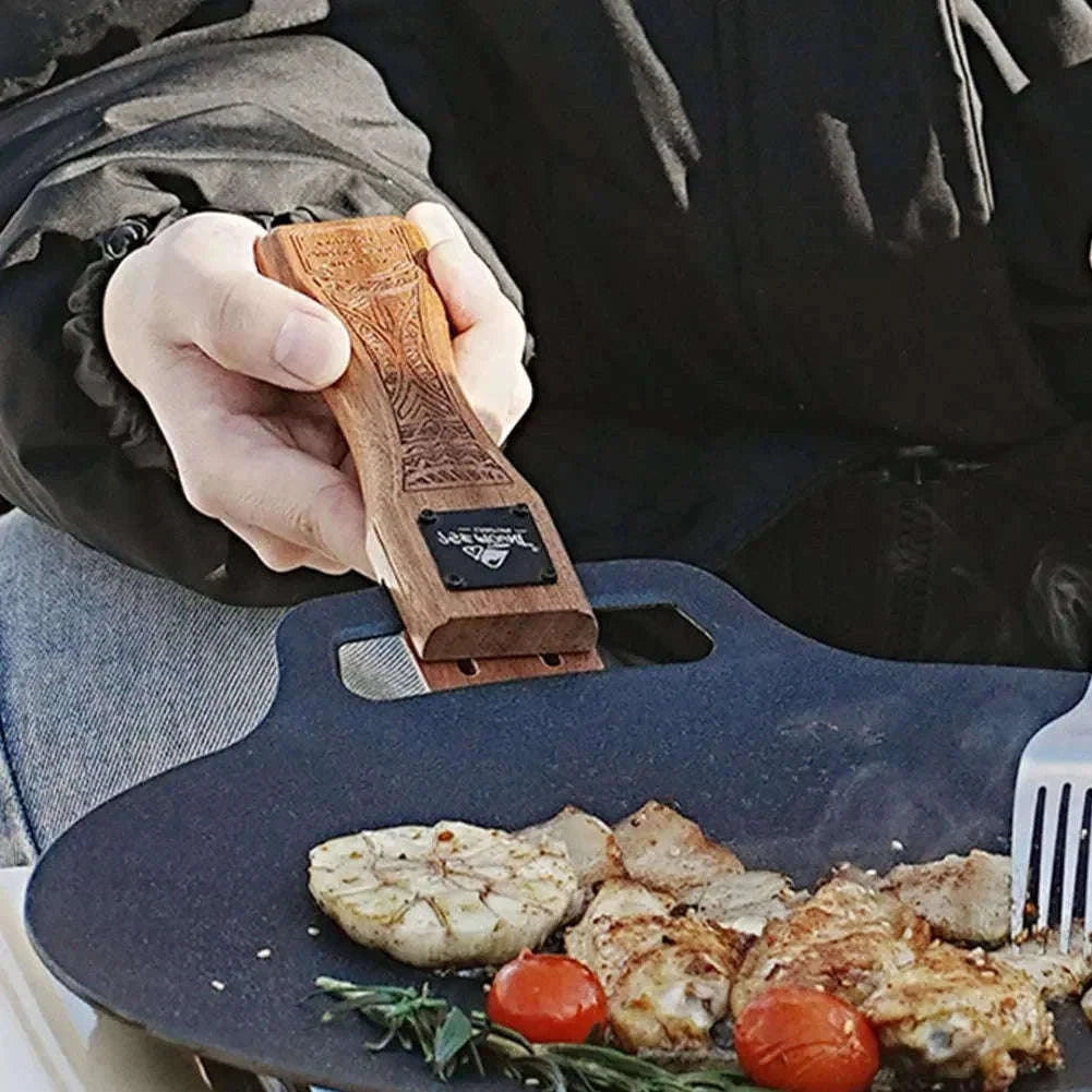Outdoor Grill Pan Handle Adjustable Insulated Clip-1Pc