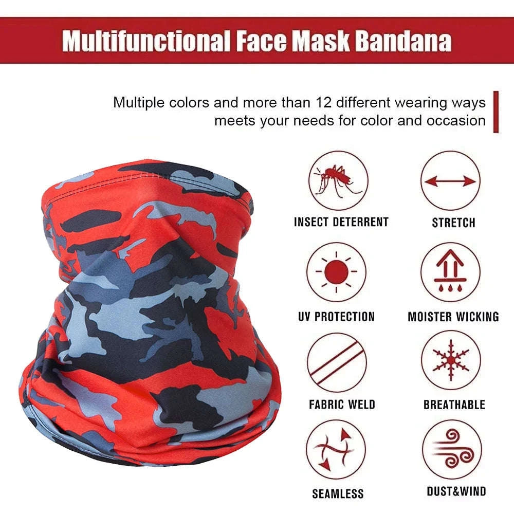 Outdoor Ice Silk Sun Protection Bib and Motorcycle Neck Cover-WHITE