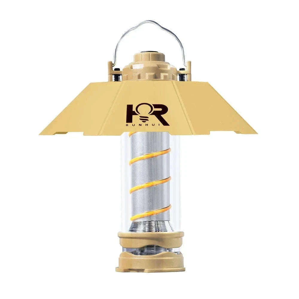 Outdoor LED Camping Light with Tripod, 5 Modes and USB Charging-RH storage bag