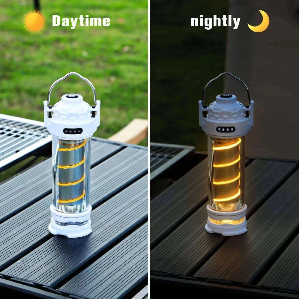 Outdoor LED Camping Light with Tripod, 5 Modes and USB Charging-RH storage bag
