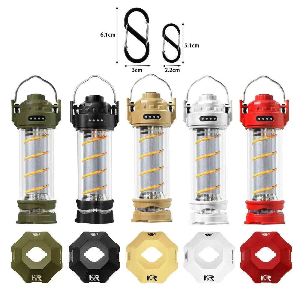 Outdoor LED Camping Light with Tripod, 5 Modes and USB Charging-RH storage bag