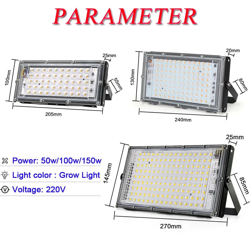 Outdoor LED Flood Light for Bright, Reliable Illumination-1pcs / Warm White (2700-3500K) / 50 W