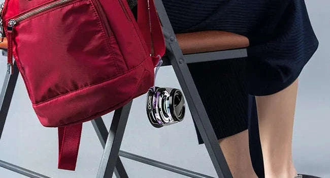 Outdoor Magnetic Bluetooth Speaker with RGB Light and Phone Holder-White