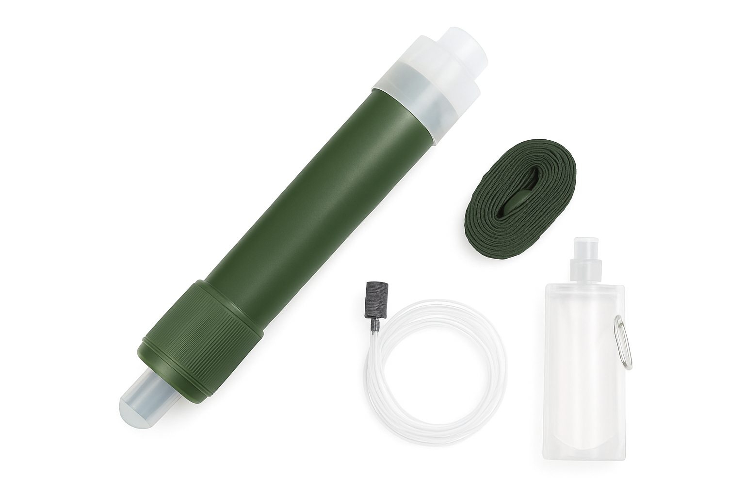 キャンプ用アウトドアミニフィルターストロー浄水器セット