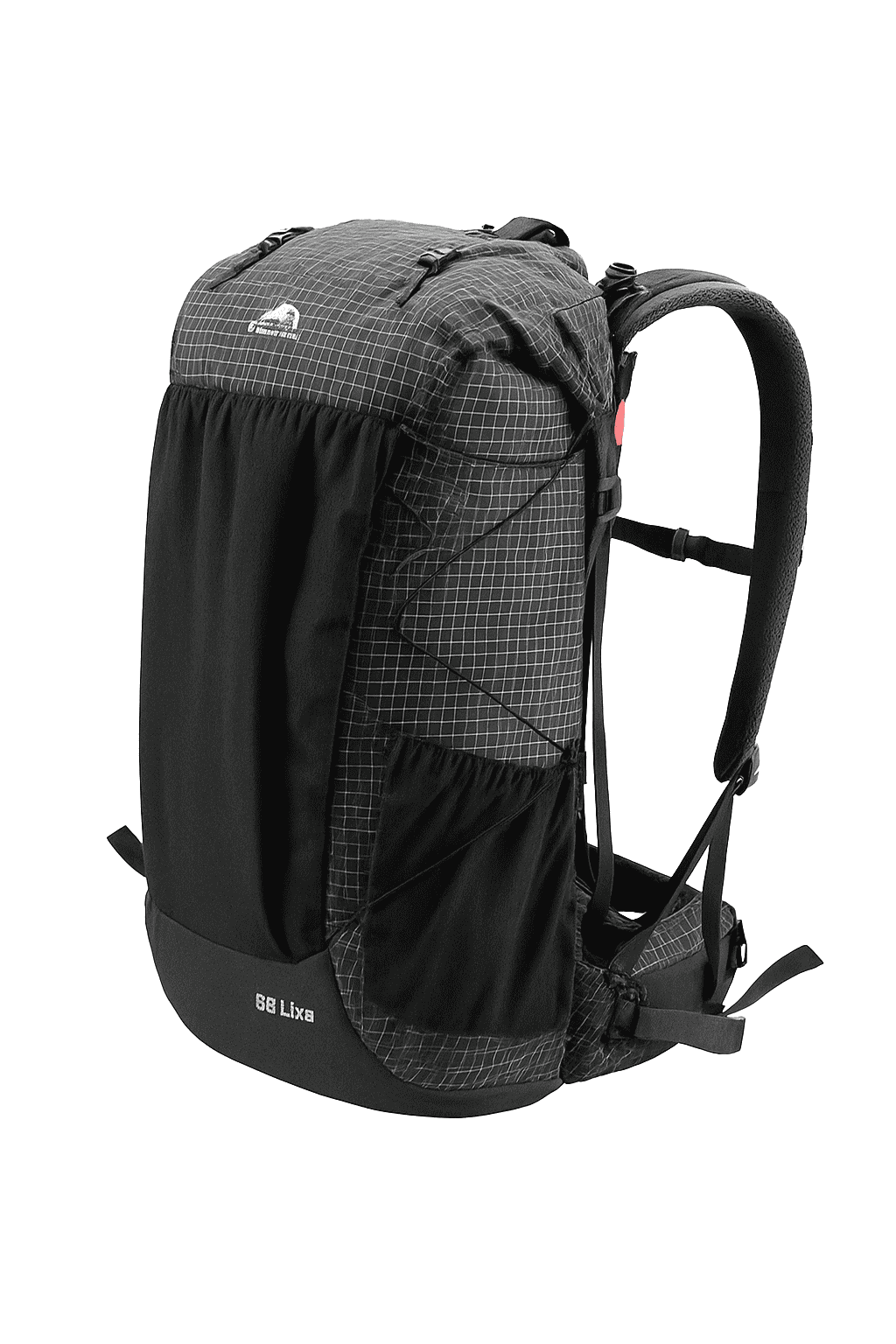 Outdoor Mountain Backpack 60+5L Waterproof with Rain Cover-60L Black / japan