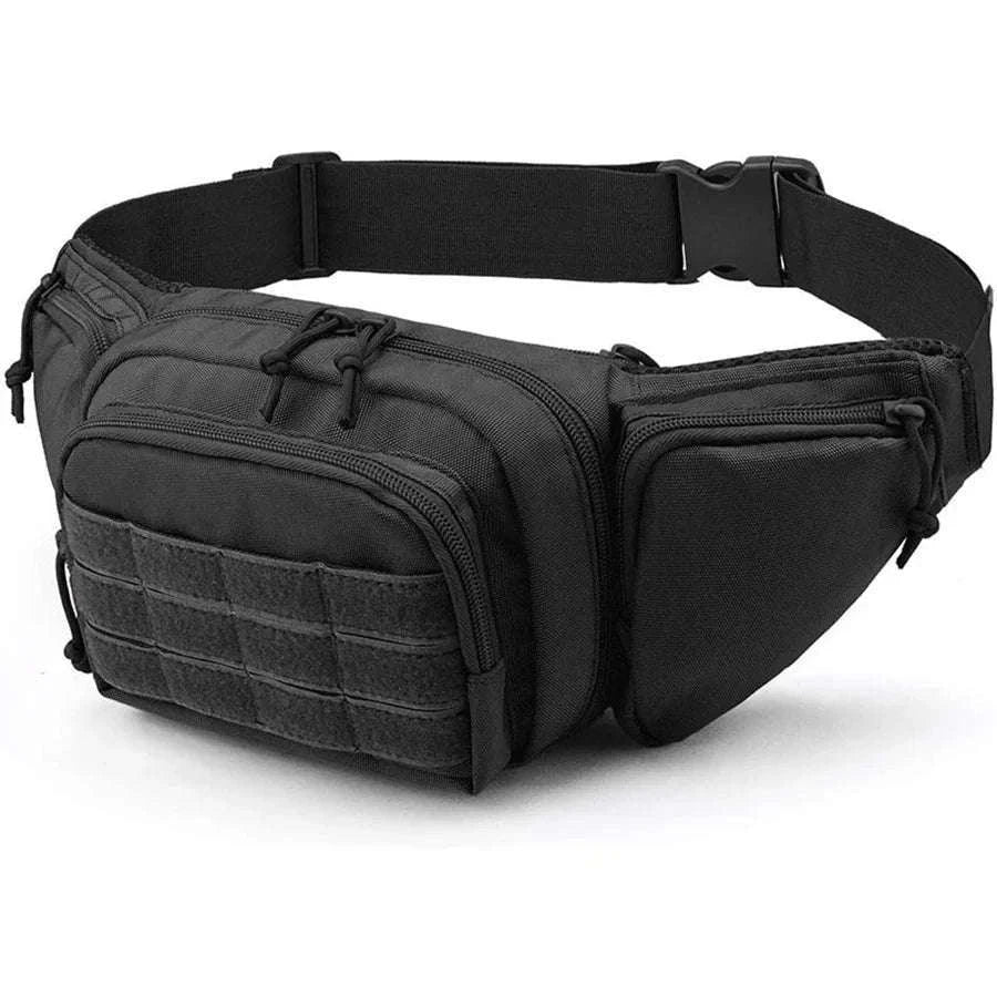 Outdoor Multifunctional Invisible Waist Bag for Men-Black