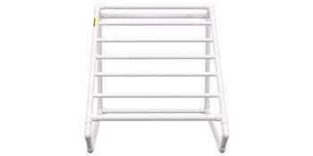 Outdoor Pool Towel Rack with 5–8 Bars, PVC Freestanding Organizer-T Shape 5 Bar / United States