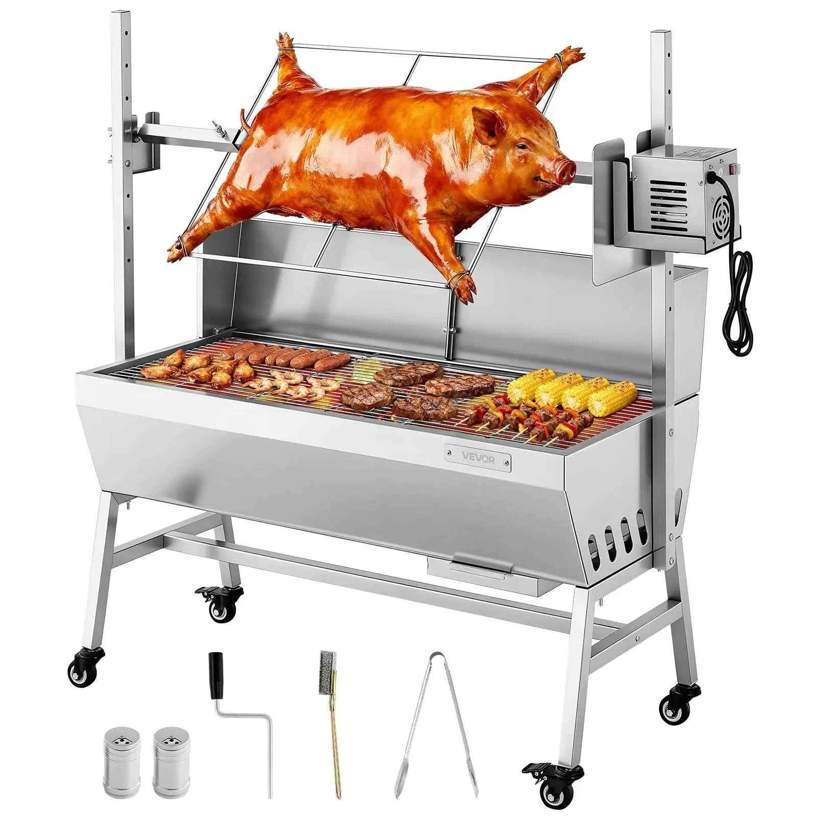 Outdoor Rotisserie Grill with 132 lbs Load Capacity-37inch / spain