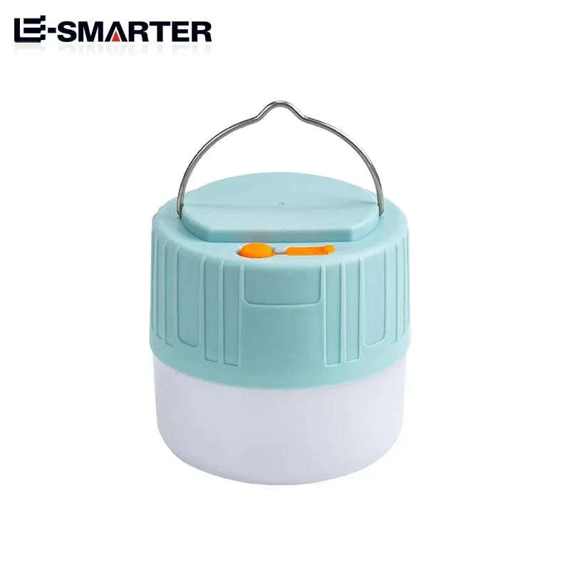 Outdoor Solar LED Camping Lights USB Rechargeable Lantern-W508Blue Remote