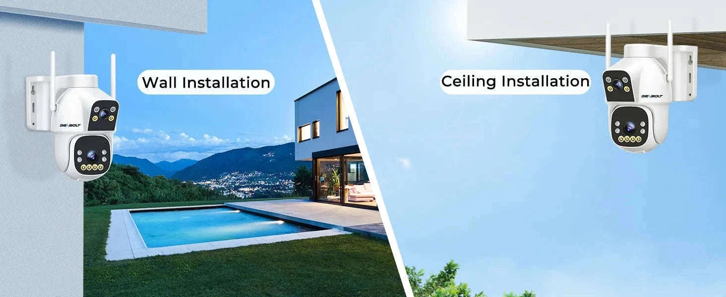 Outdoor Solar Security Camera with Dual Motion Detection and Night Vision-PIR-GB217H-WIFI / Mexico