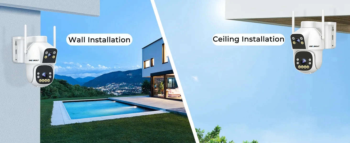 Outdoor Solar Security Camera with Dual Motion Detection and Night Vision-PIR-GB217H-WIFI / Mexico