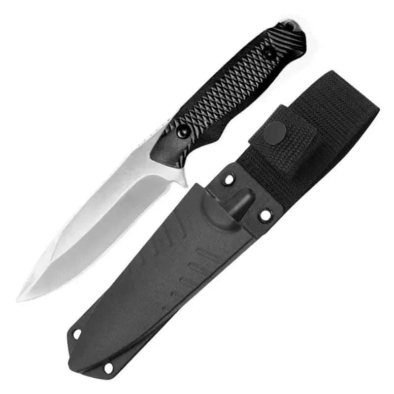 Outdoor Tactical Knife with Integrated Dragon Bone Design-black