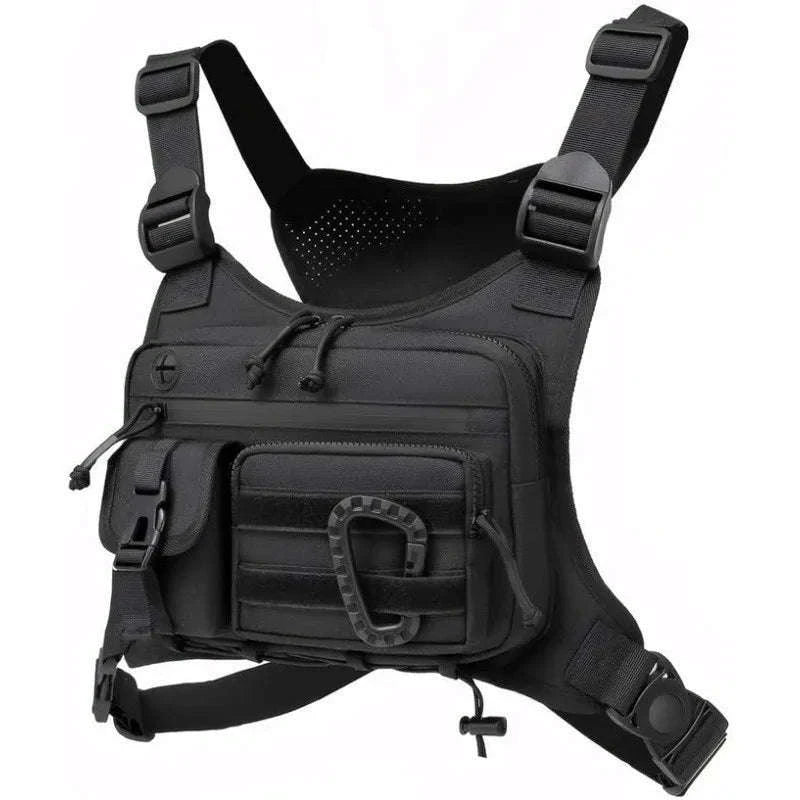 Outdoor Tactical Vest Multi‑Functional Sports Chest Bag-kahki