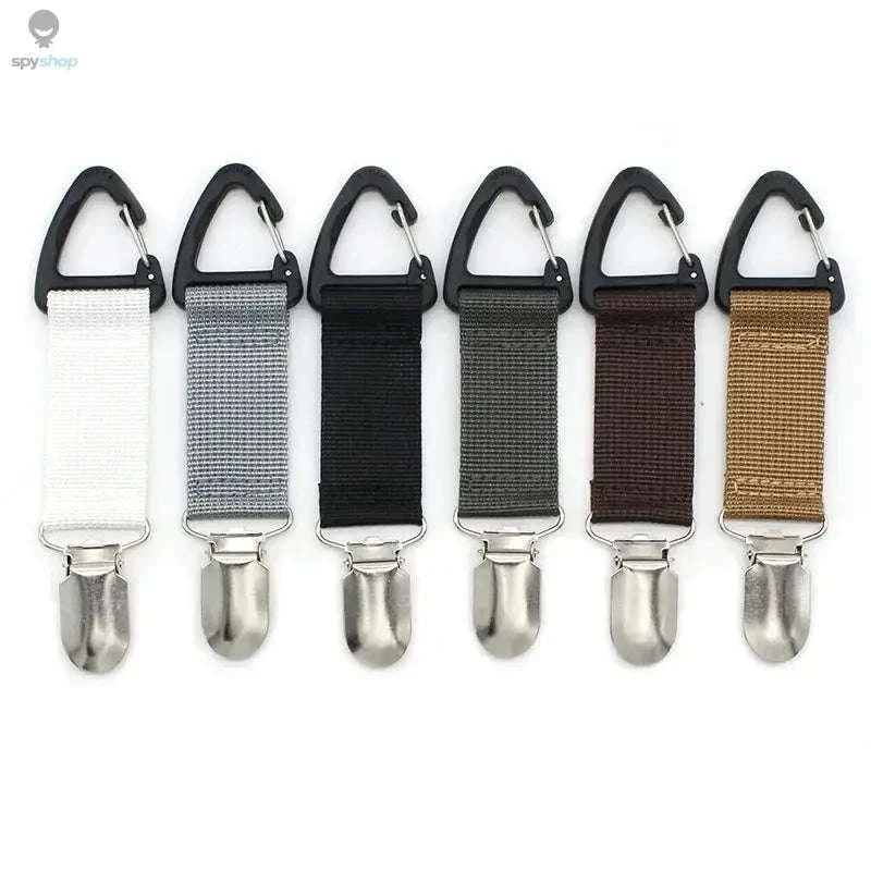 Outdoor Travel Straw Hat Clip – Hands‑Free Hat Holder for Bags and Backpacks-gray