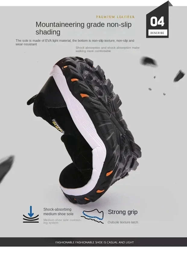 Outdoor Waterproof Anti-Slip Breathable Sports Shoes Size 38-50-005GRAY / 47