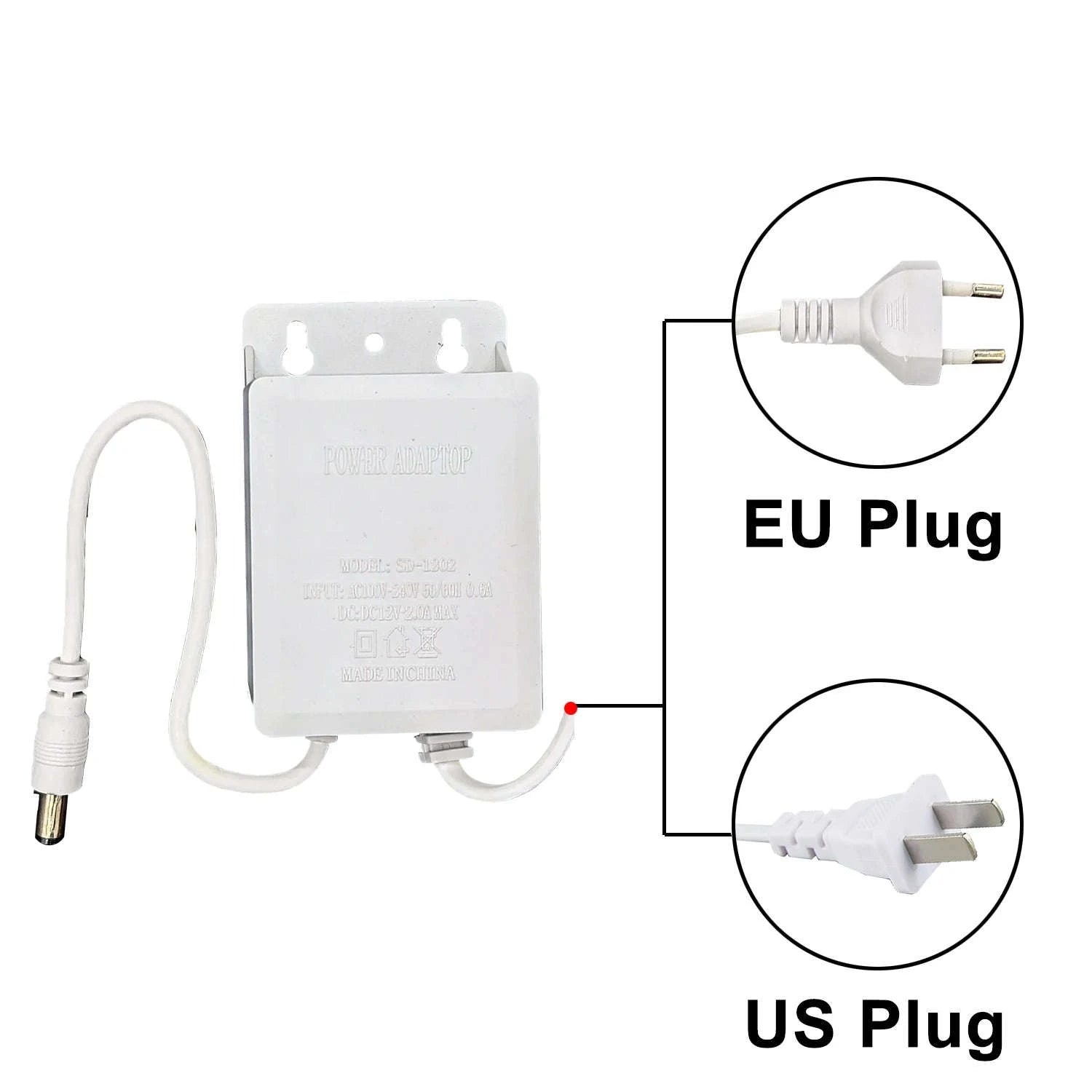 Outdoor Waterproof Power Adapter 12V DC-American Standard