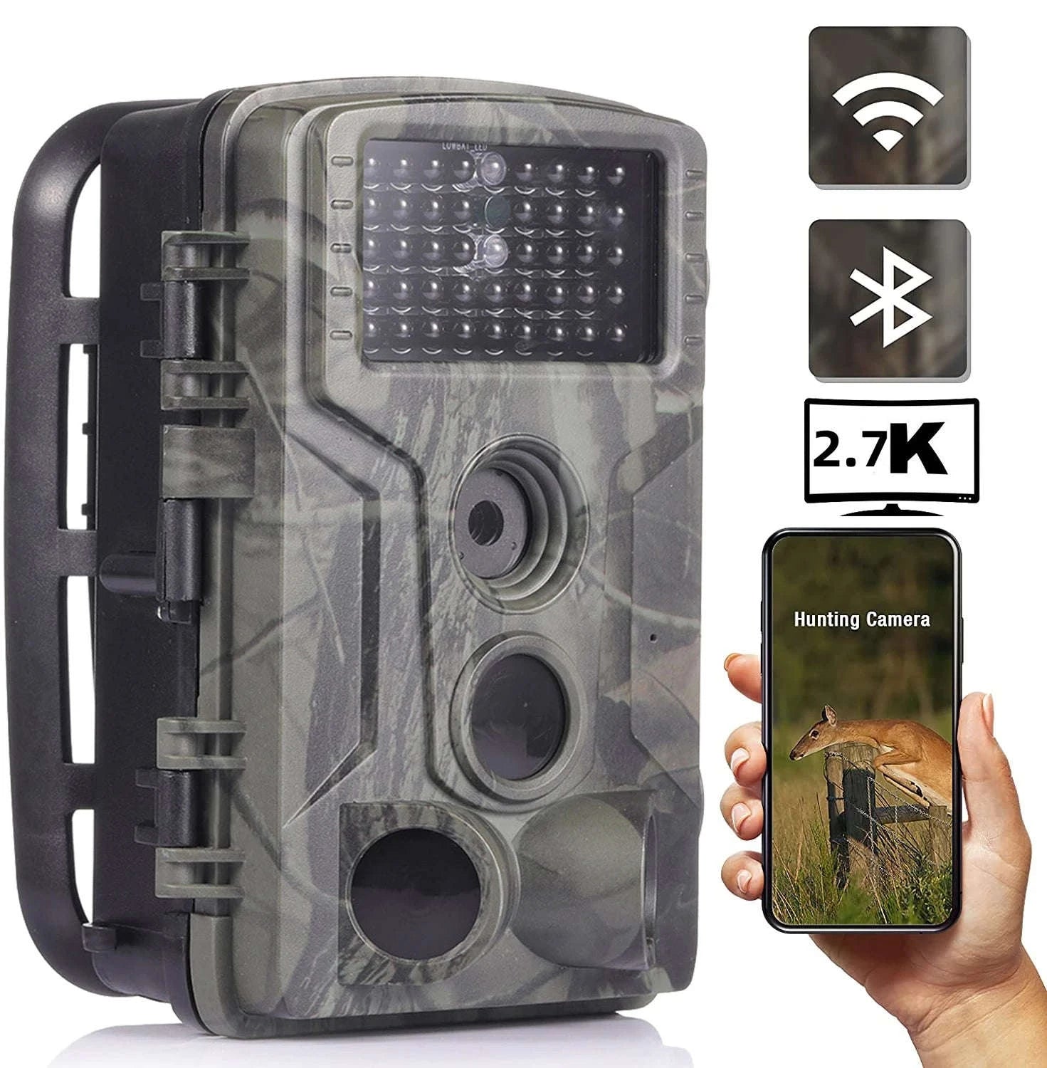 Outdoor WiFi Trail Camera 4K 36MP Night Vision-WIFI301-2.7K
