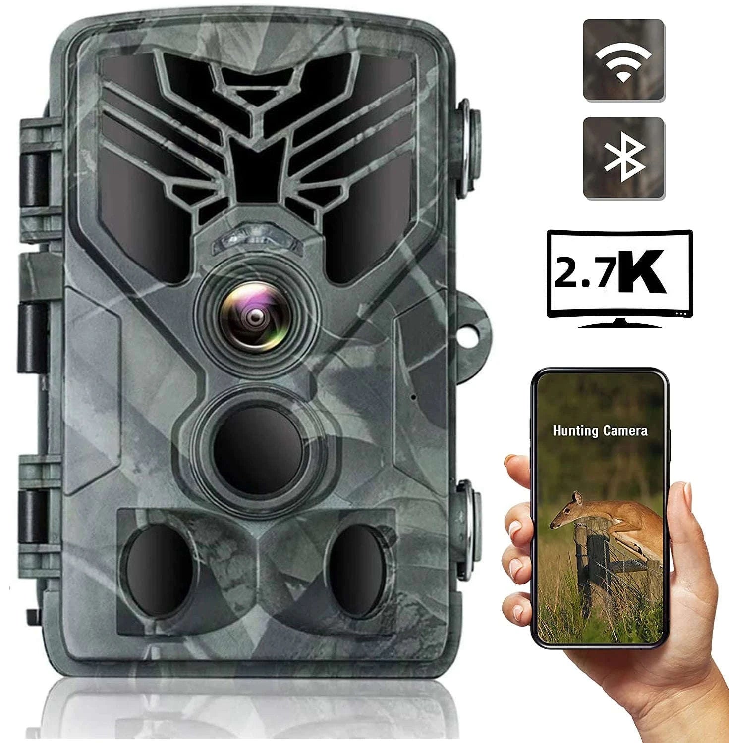 Outdoor WiFi Trail Camera 4K 36MP Night Vision-WIFI301-2.7K