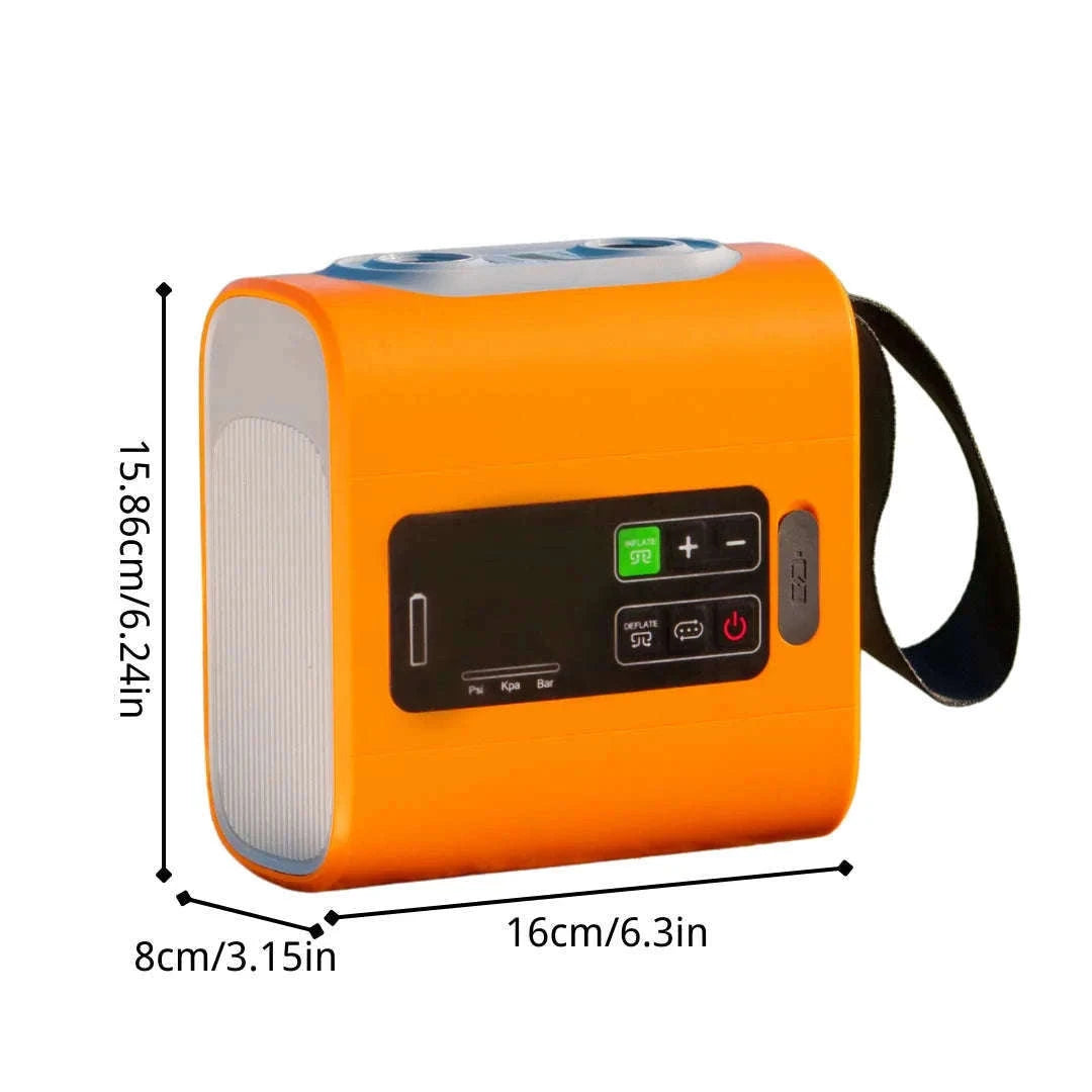 Outdoor Wireless Air Pump with Inflation and Deflation-Black