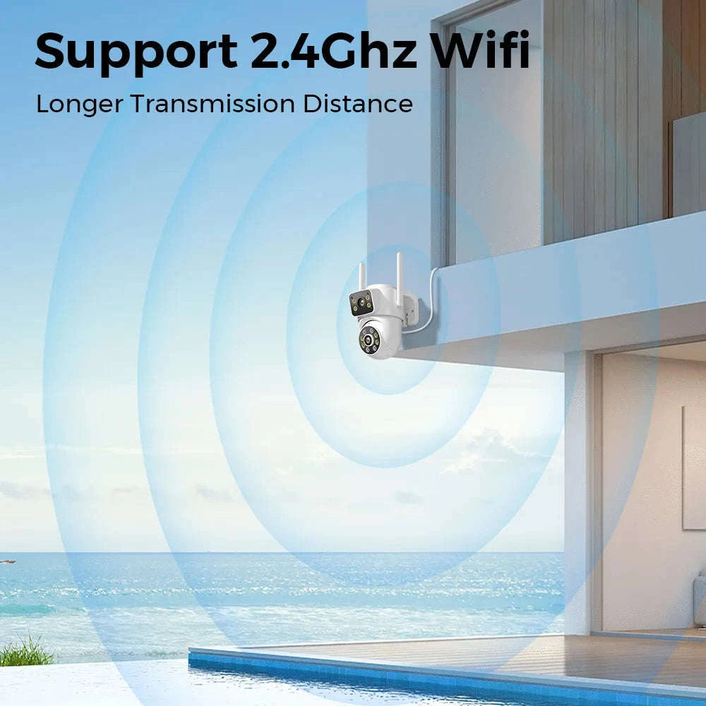 Outdoor Wireless Security Camera 12MP Dual Lens PTZ-6MP NO SD Card / EU Plug / China Mainland
