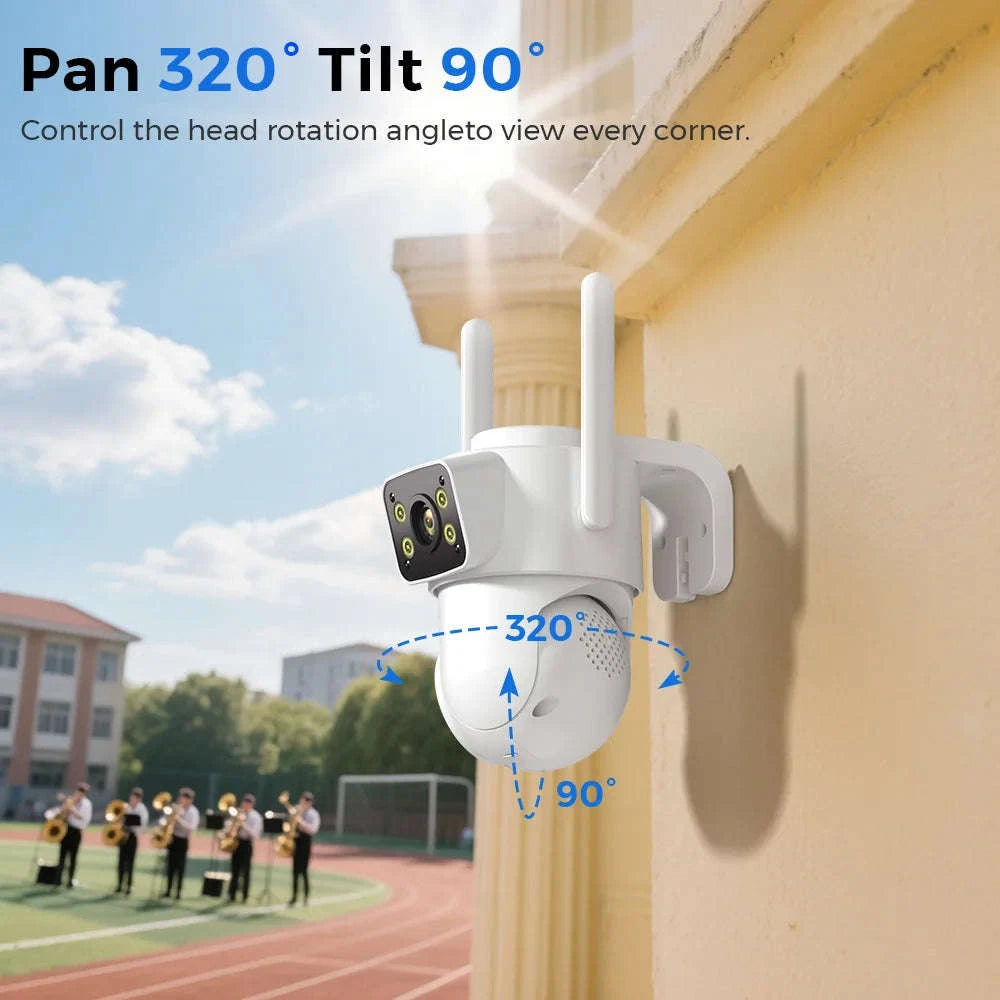 Outdoor Wireless Security Camera 12MP Dual Lens PTZ-6MP NO SD Card / EU Plug / China Mainland