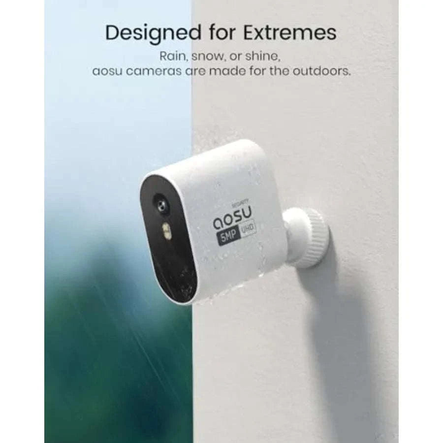 Outdoor Wireless Security Camera System with Solar Power and 3K/5MP-United States / 4CamKit