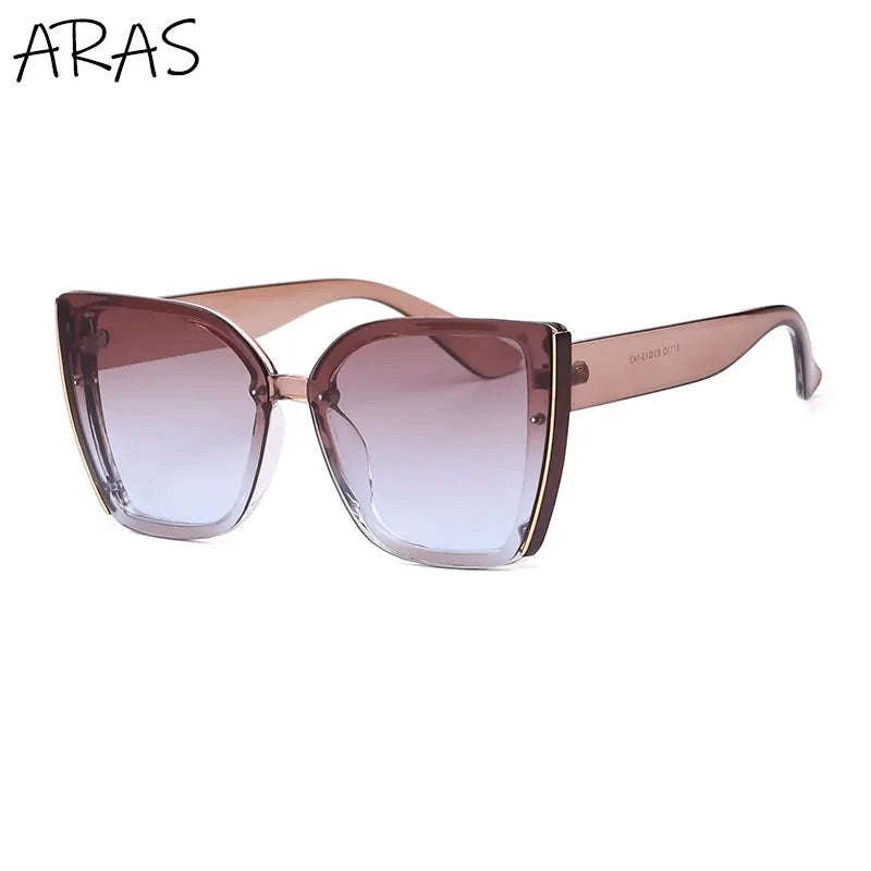 Oversized Cat Eye Sunglasses for Women-C8 Blue / ZS-8713D