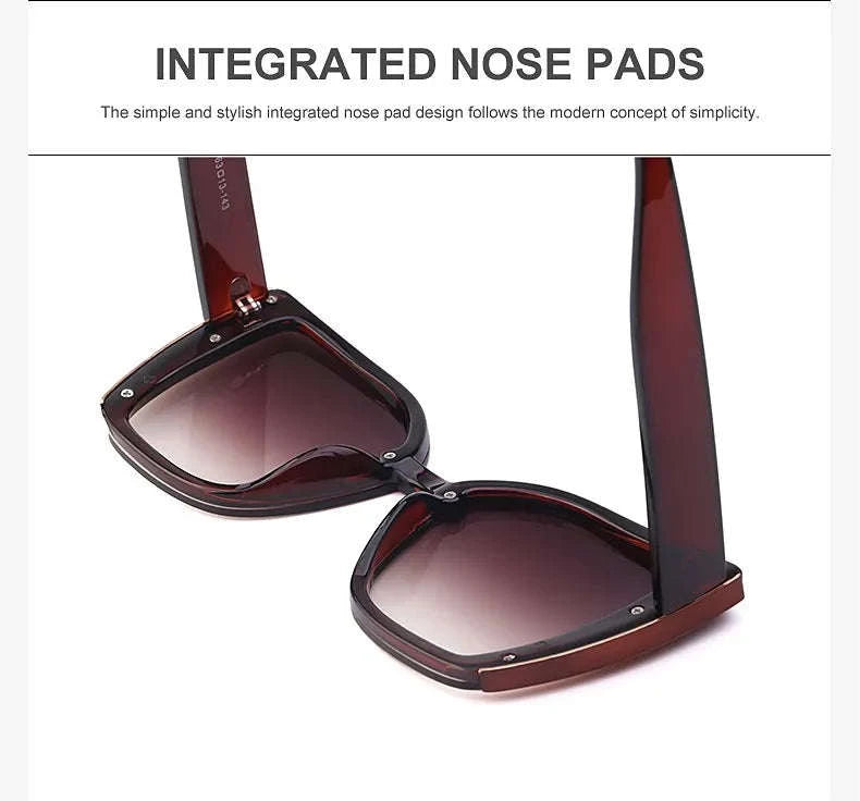 Oversized Cat Eye Sunglasses for Women-C8 Blue / ZS-8713D