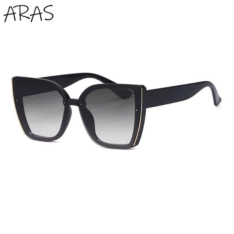 Oversized Cat Eye Sunglasses for Women-C8 Blue / ZS-8713D