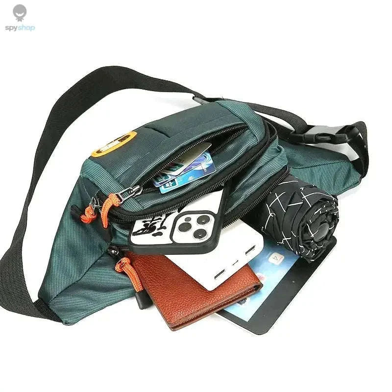 Oxford Waterproof Mobile Waist Bag for Everyday Adventures-Brown