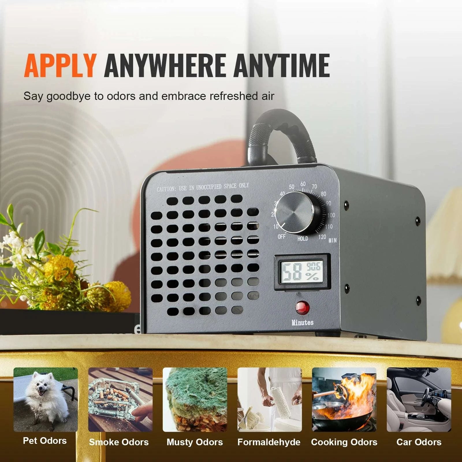 Ozone Generator Air Purifier 12000–36000mg/h Odor Remover-12000mg / United States