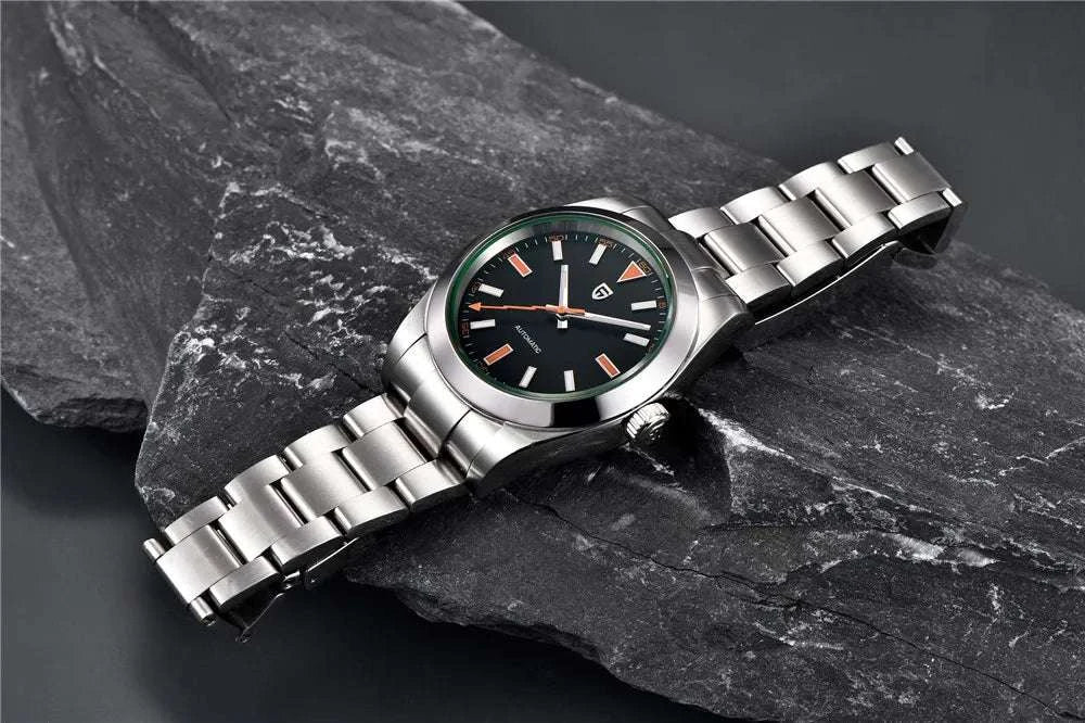 Pagani Design Automatic Men's Watch Green Dial Sapphire Crystal-Black / Japan NH35A Movt / UNITED KINGDOM