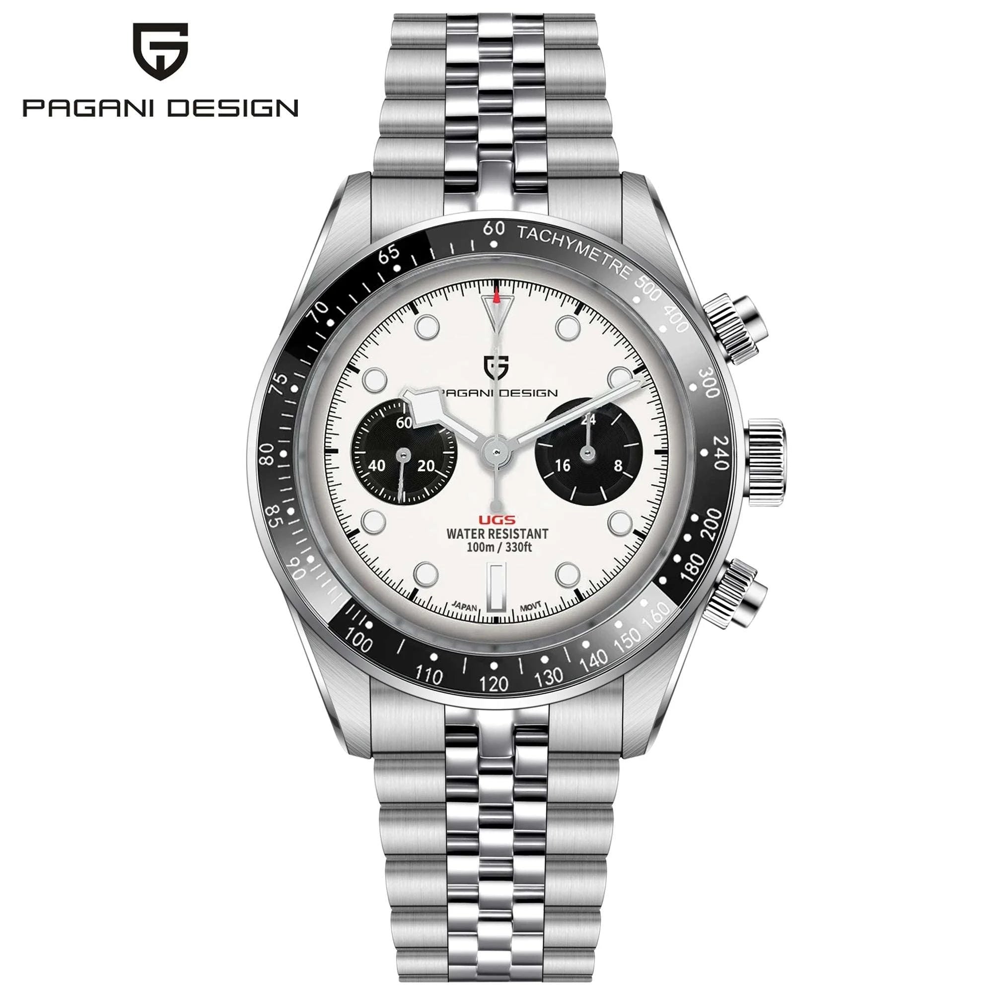 Pagani Design BB Panda Chronograph Men's Watch 100M Waterproof-Blue / United States