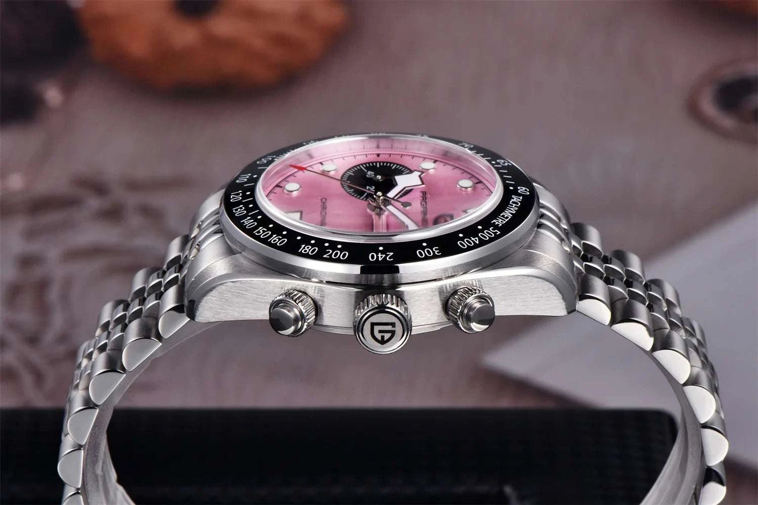 Pagani Design BB Panda Chronograph Watch Stainless Steel 100M-White / United States