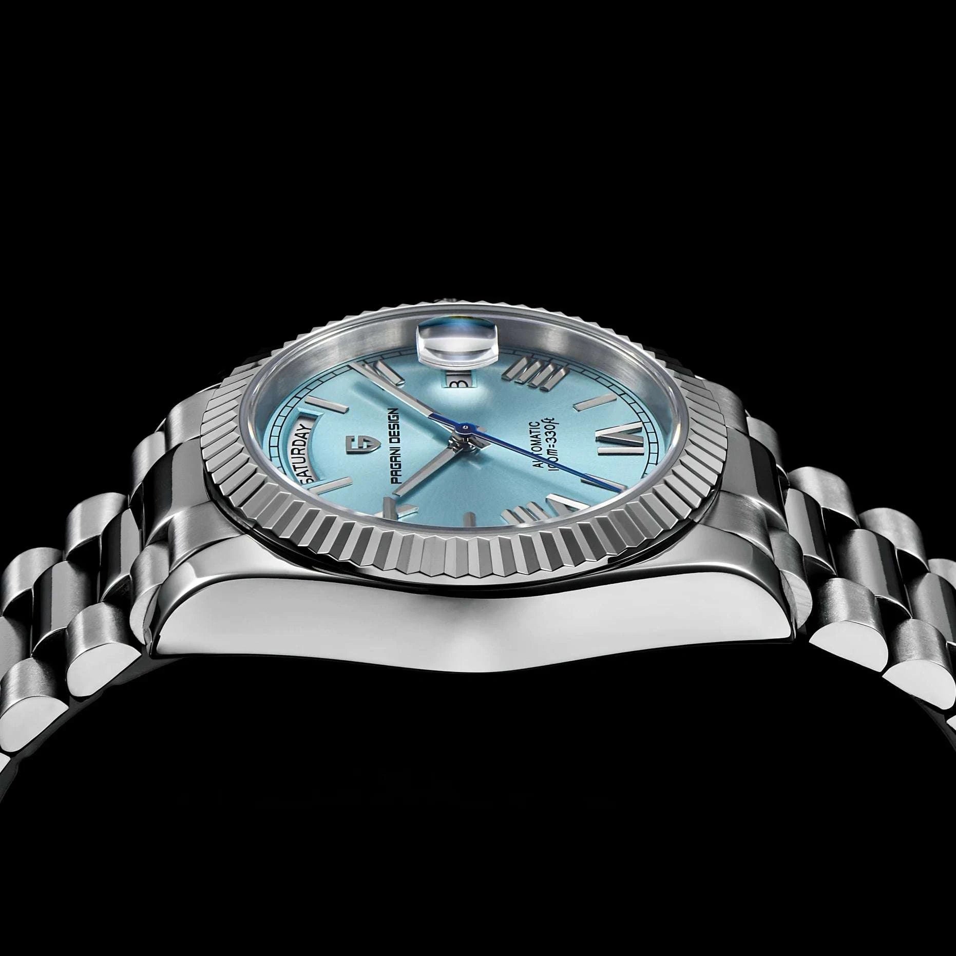 Pagani Design DD36 Automatic Watch with Sapphire & 100m Waterproof-Blue / GERMANY