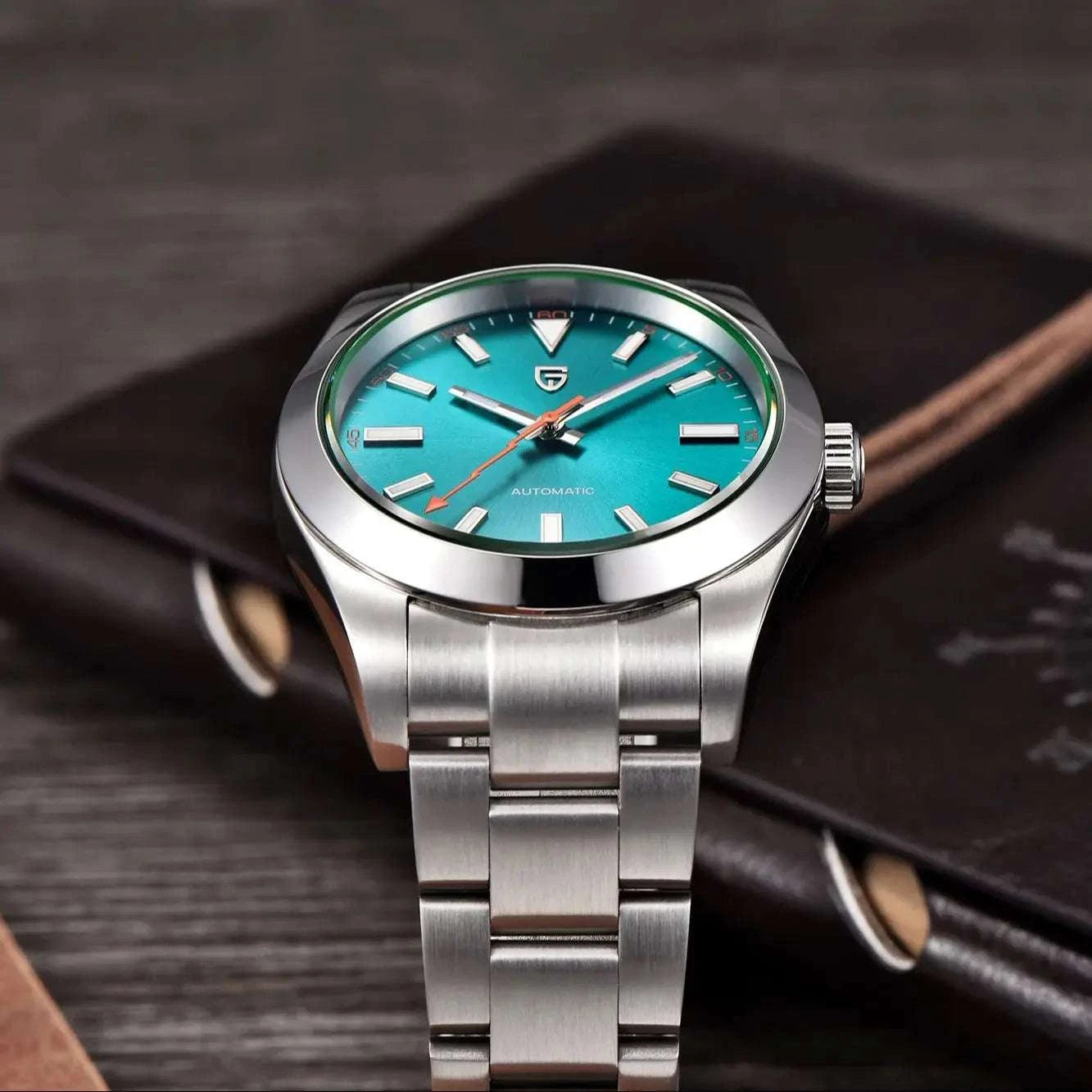 Pagani Design Green Sapphire Automatic Watch Stainless Steel 100M-Blue / TMI NH35A / spain