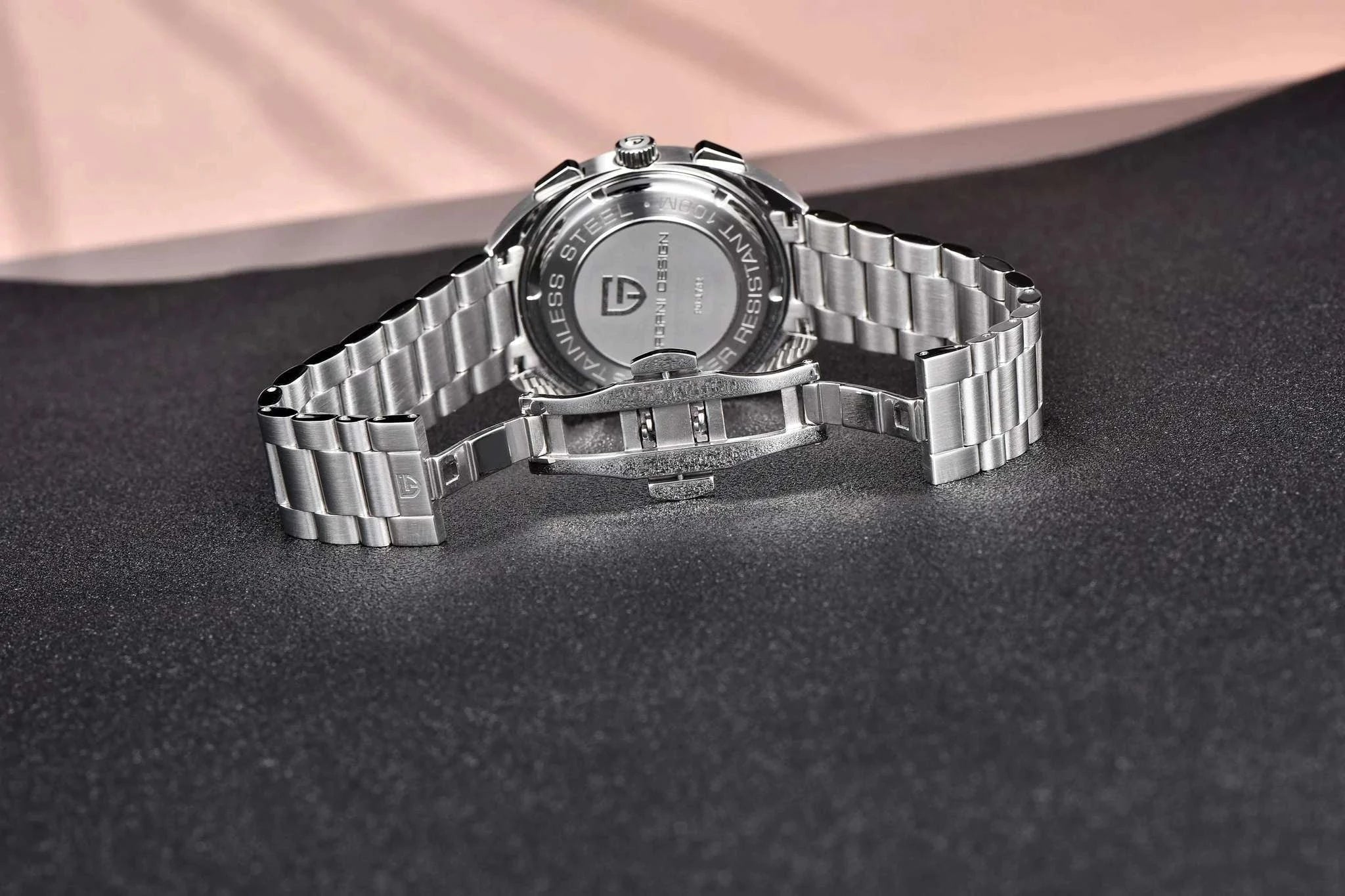 Pagani Design Panda Dial Chronograph Watch VK63 Sapphire-