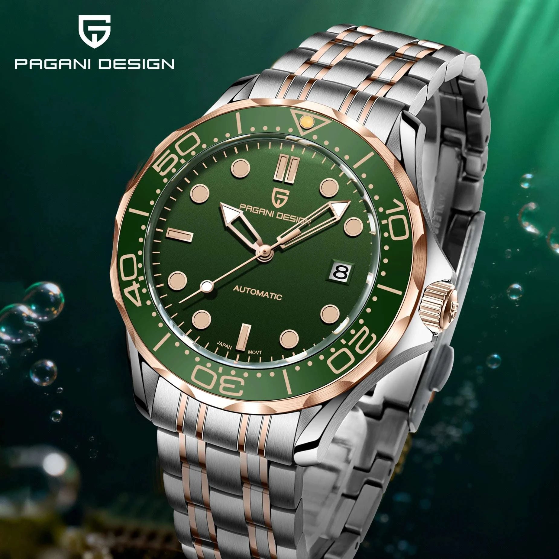 Pagani Design PD-1685 Automatic Dive Watch Sapphire 200M-Blue / UNITED KINGDOM