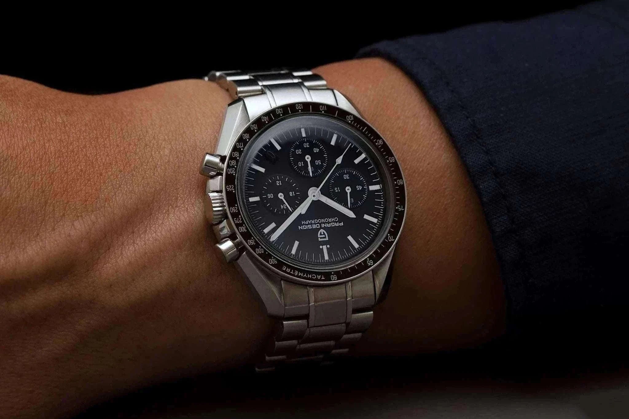 Pagani Design PD-1701 Chronograph Watch Sapphire 100M Waterproof-Gold / GERMANY