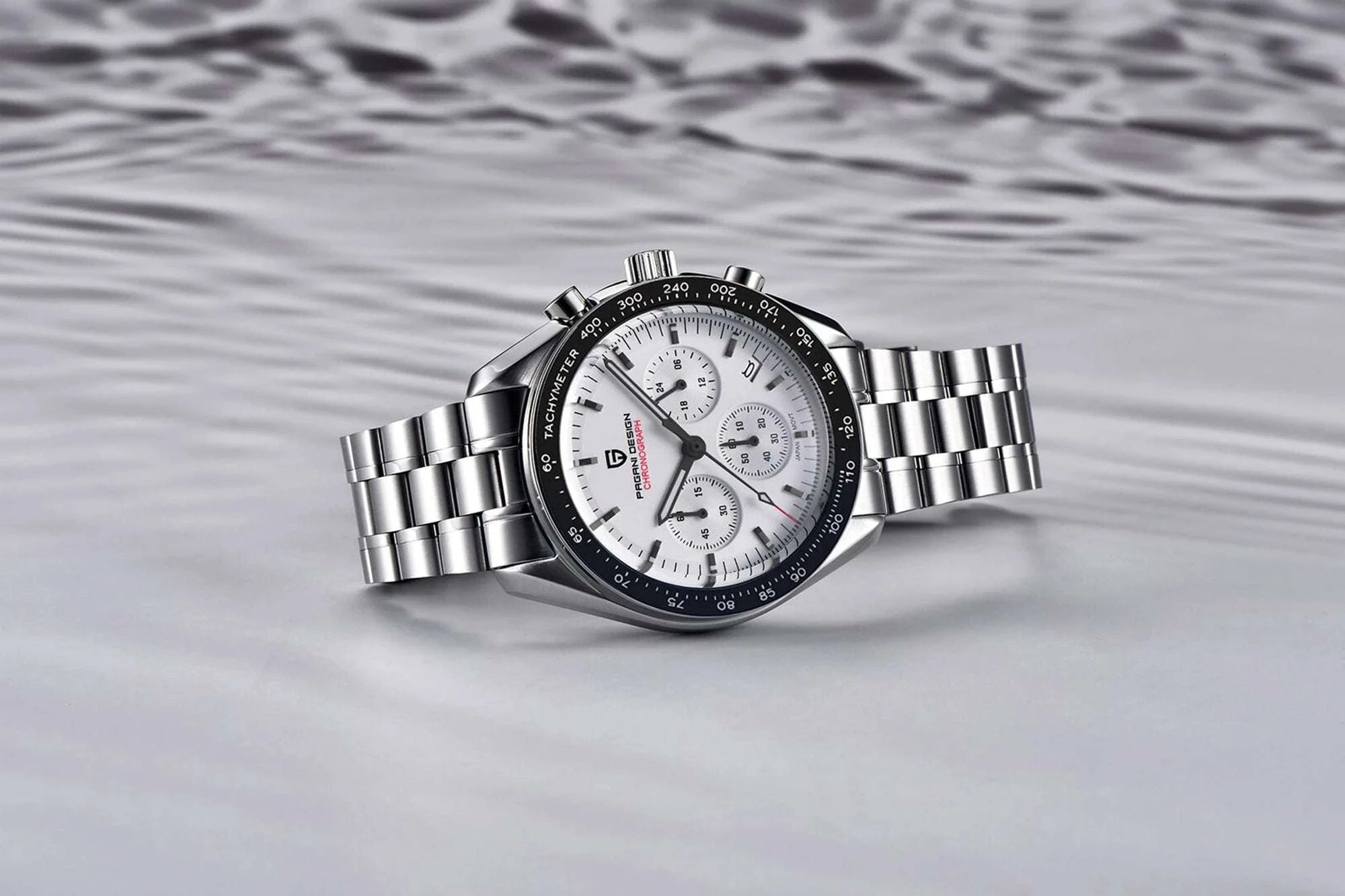 Pagani Design PD-1701 Chronograph Watch Sapphire 100M Waterproof-Gold / GERMANY