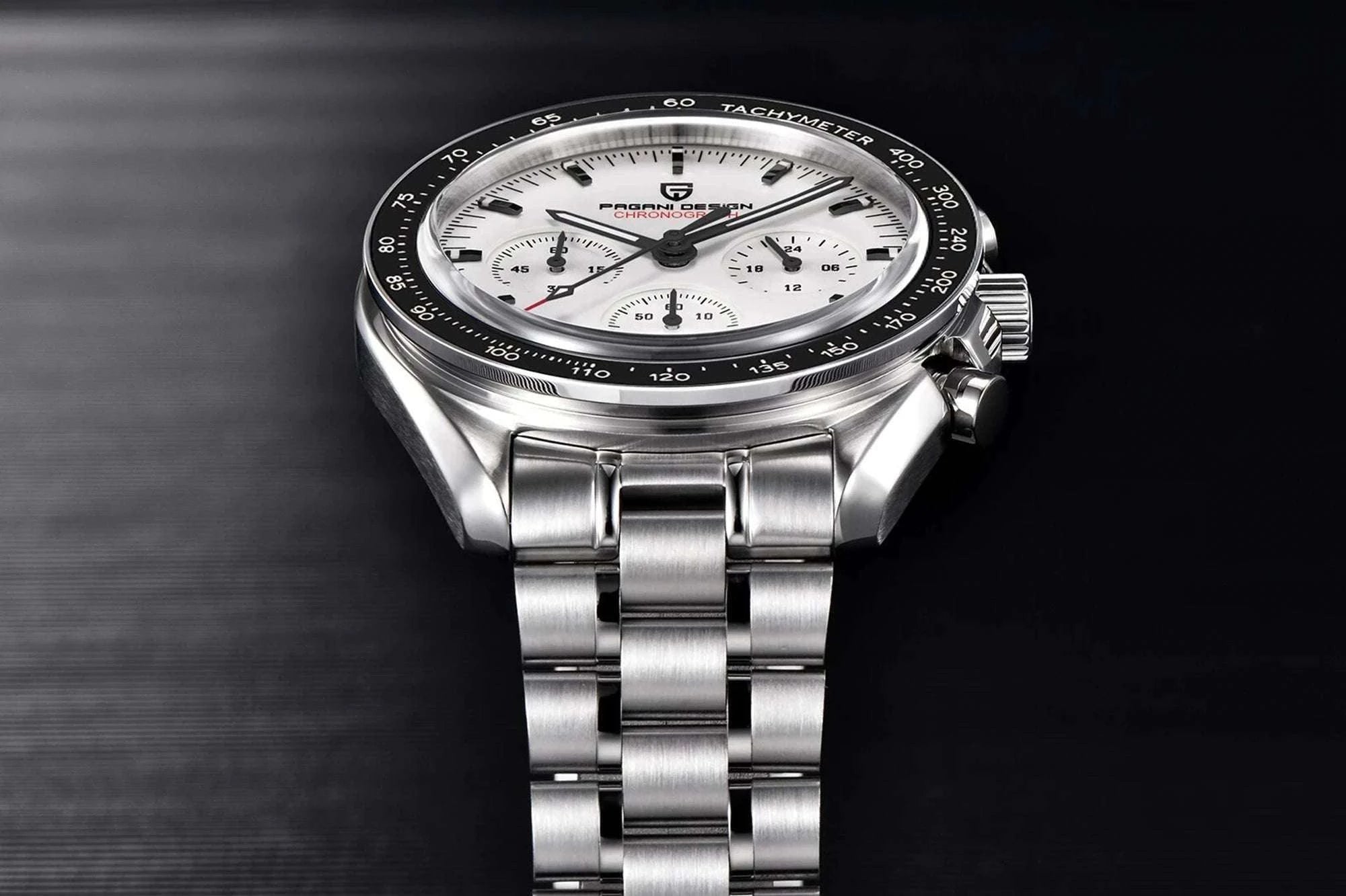 Pagani Design PD-1701 Chronograph Watch Sapphire 100M Waterproof-Gold / GERMANY