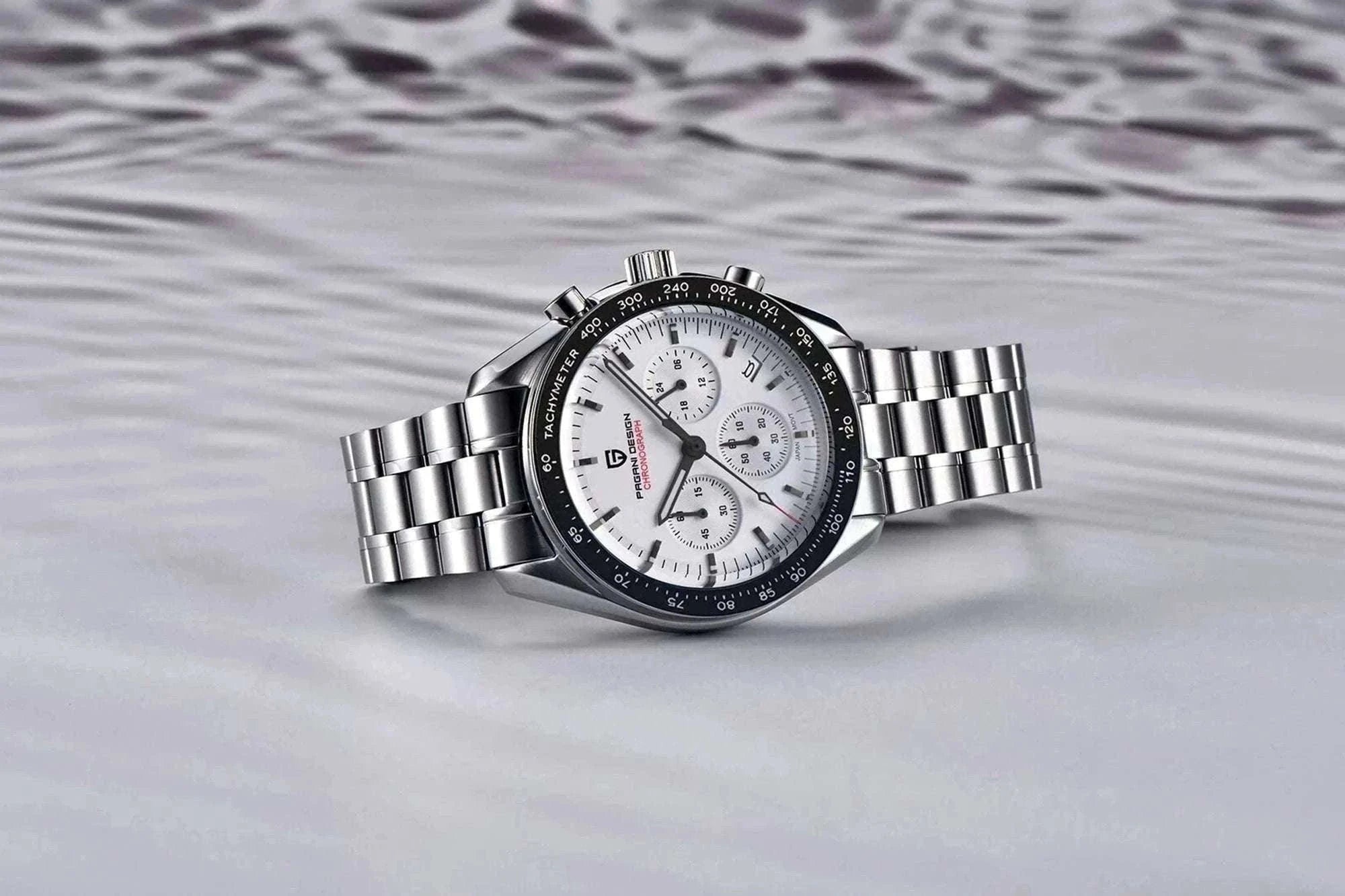 Pagani Design PD-1701 Chronograph Watch Sapphire 100M Waterproof-Gold / GERMANY