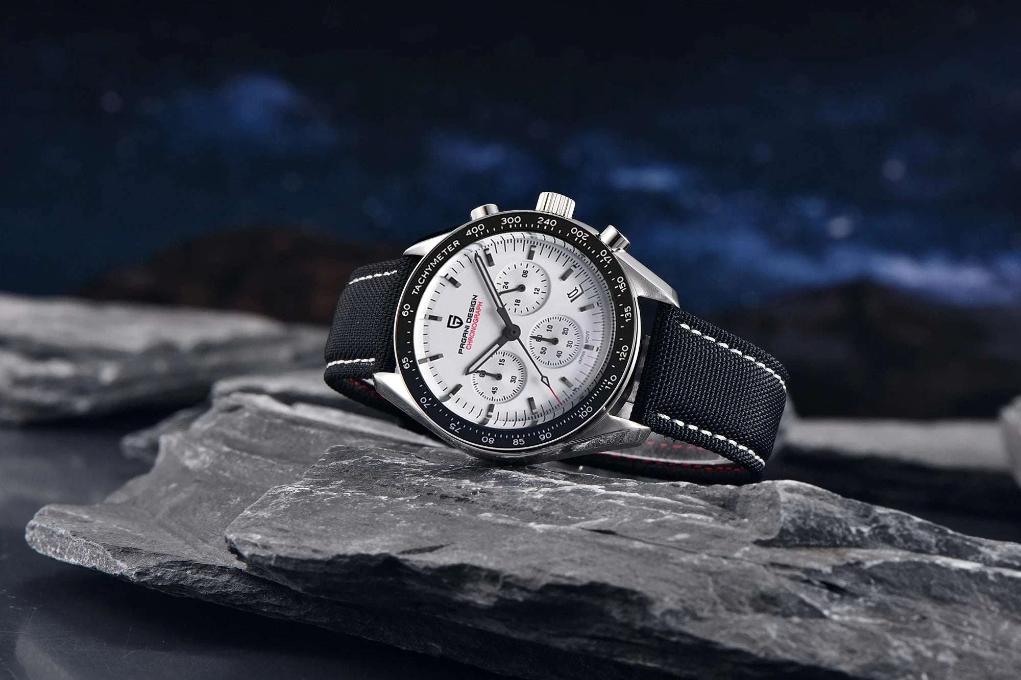 Pagani Design PD-1701 Chronograph Watch Sapphire 100M Waterproof-Gold / GERMANY