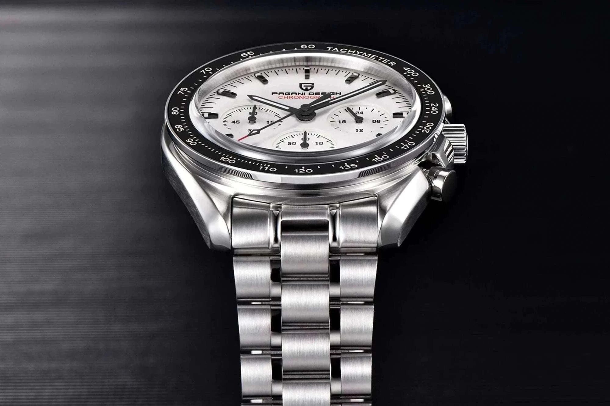 Pagani Design PD-1701 Chronograph Watch Sapphire 100M Waterproof-Gold / GERMANY