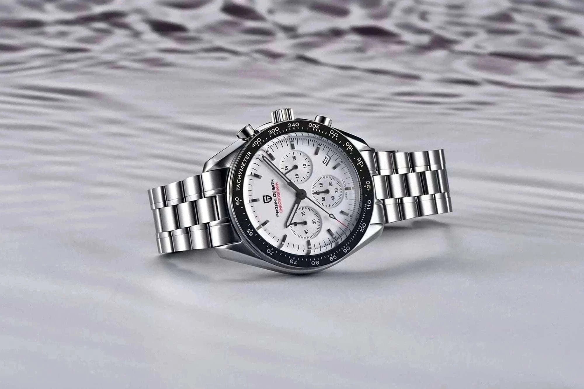 Pagani Design PD-1701 Chronograph Watch Sapphire 100M Waterproof-Gold / GERMANY